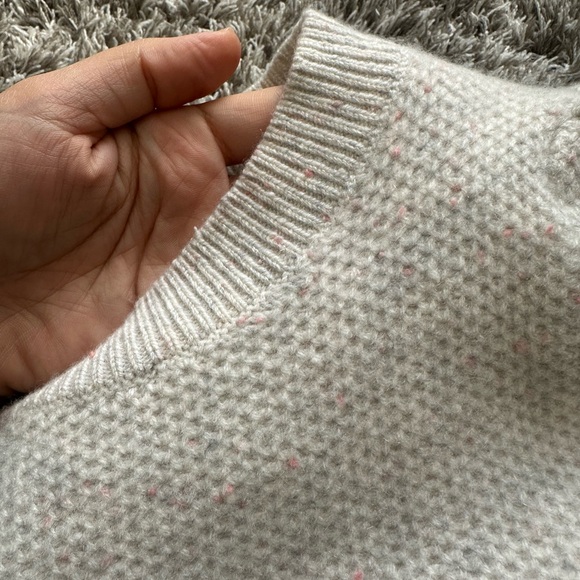 Club Monaco Light Gray Crew Neck Sweater - Picture 3 of 5